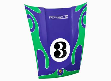 911 Bonnet Wall Art - Martini Racing psichedelico