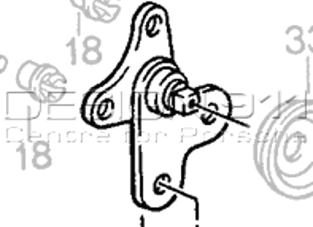 Mounting for push-button. Porsche 911 / 964 / 993 - 91153107503, 91153107502, 91153107603, 91153107602