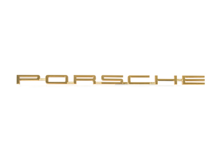 PORSCHE logo, Gold. Porsche 911 65-67 - 90155930120