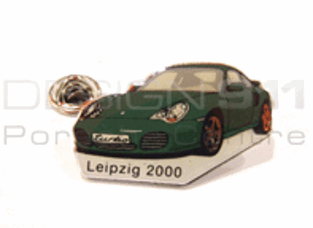 Pin Insignia 'Porsche 996 Turbo - Leipzig 2000' Verde