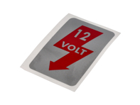 Adhesivo "12 Voltios". Porsche 356 - PCG70183300 - 356234-25