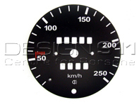 Speedo Scale for Conversion from miles to km/h (250 KM/H)for Porsche 911 69-74 (250KM/H) - 91164150100, 911886-02