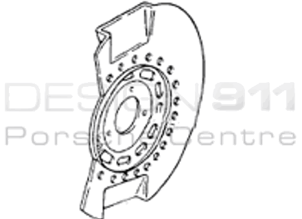 Piastra di copertura del disco freno ANTERIORE. Porsche 964 RS - 96435180380, 96435180480 Piastra di copertura del disco freno ANTERIORE. Porsche 964 RS - 96435180380, 96435180480
