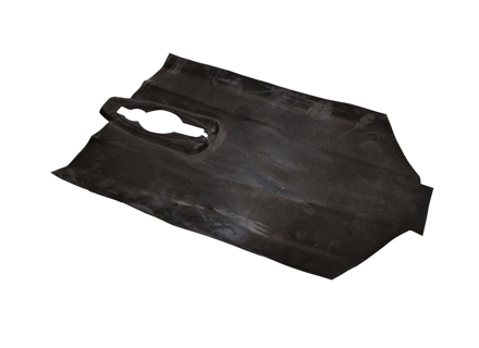 Rubber tunnel mat (heat lever). Porsche 356 C & 356 C SC (1964-65) - 64455111107, 64455101107 - NLA55111101