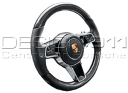 Multi-function sports steering in carbon. Porsche 971 Panamera 2017>> - 971044404, 971044404A34, 971044404OE5, 9710444049J9, 971044404OK6, 9710444048U7