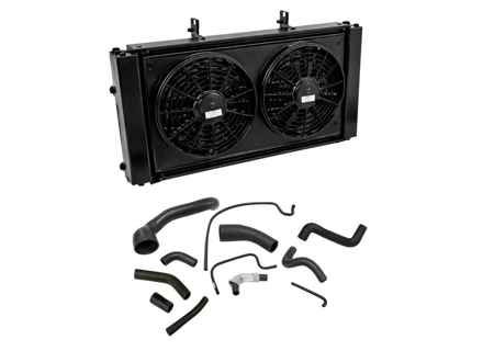 All-Aluminum High-Performance Radiator Kit. Porsche 944 turbo 1989-91 - 95110603150, 5110603107, 95110603109 - 7088