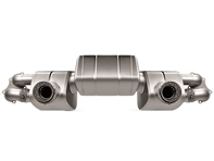 Pot d'échappement Akrapovic Slip-On Race Line Titane pour Porsche 718 Cayman GT4 / Spyder - OPF/GPF 02/2020>> - 982251053F, 982251053H, 982251053K