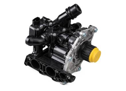 Pompa dell'acqua con termostato. Porsche 95B Macan 2.0L 2014-2021 - 95812101200, 95812111100, 95812111110, 95812111111, PAC121111A, PAC121111C, PAC121111B, PAB121111B, PAC121111 - LJ061