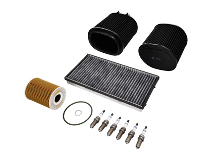 适用于保时捷 997 Gen2 Carrera 3.6L 或 3.8L 的保养维护套件，包括机油、空气滤清器、火花塞等。 - 99710090101, 0PB115466, 99711013032, 99757121902, 99917013090, 90012310630