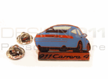 Pin's Badge 'Porsche 911 Carrera 4' Bleu