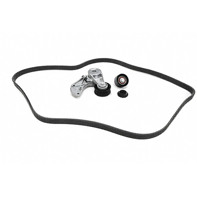 Kit de correa de transmisión con amortiguador tensor y polea tensora. Porsche 955/957/Cayenne V6. - 95510229900, 95510236101, 95510236100, 95510227600, 95510293300
