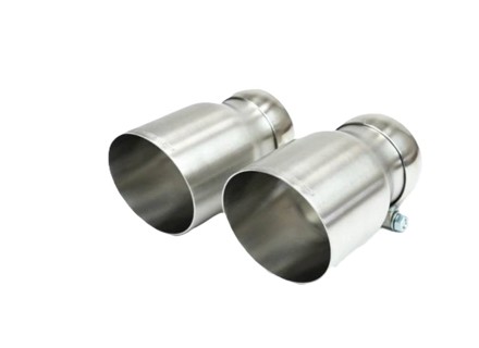 Fabspeed Deluxe Bolt-On Tips, Single Wall Brushed Stainless Steel. Porsche 981 Cayman GT4 - 98111136162 - FS.POR.981GT4.DLTBR