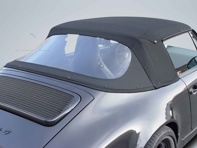 Capote cabriolet complète avec lunette arrière transparente. Porsche 911 / 964 - 91156105101101, 91156105101102, 91156105101103, 91156105101107, 91156105101301, 91156105101303, 91156105101304, 911561051016HA, 911561051017JW, 911561051017MH, 911561051013WW, 911561051019LW, 911561051012XW, 911561051013ZL