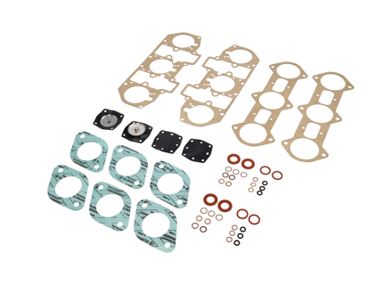 Pakkingset voor Weber 40 serie 3-barrel carburateur. Porsche 911 / 914-6 - PCG10894800, 90110894800, 90110094600, 90110094900, 90110821800, 90110839801, 90110093700, 90110063701, 90110839800 - PM-O260-0 Pakkingset voor Weber 40 serie 3-barrel carburateur. Porsche 911 / 914-6 - PCG10894800, 90110894800, 90110094600, 90110094900, 90110821800, 90110839801, 90110093700, 90110063701, 90110839800 - PM-O260-0