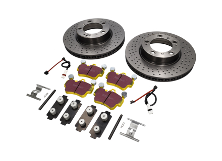 Pack Disques de Frein avec Plaquettes Sport EBC Porsche 997 C2 3.6L - DP42029R, 99635140X01BRE, 95535296000, 99635108802, 99761275601, 99761275901, 99735193905, 99735193906, 99735193908, 99735193907, 1663100877, 1663100887, 99635140500, 99635140501, 99635140502, 99635140600, 99635140601, 99635140602, 09C88011, 1163750210, 9963510880, 99761275600, 99761275900, 1697301970, 1697301980