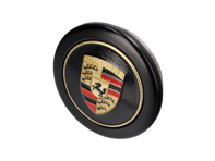 Wheel Cap 'Fuchs' Black with gold crest For Porsche Car Wheel Cap 'Fuchs' Black with gold crest For Porsche Car