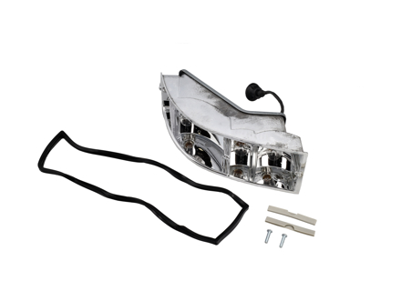 Rear indicator lamp METAL housing chrome reflectors. Porsche 911 1968-83 - 90163194100, 90163194200