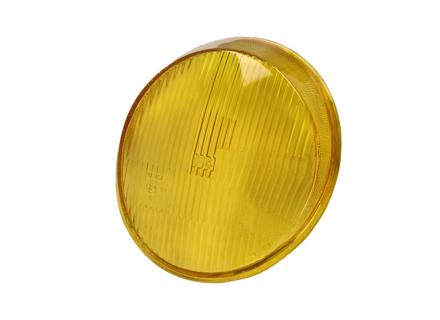Headlamp yellow glass H4. Porsche 911 / 964 LHD - 91163192702