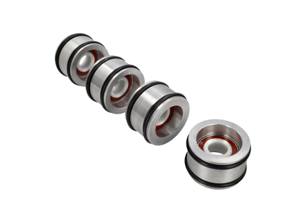 Set di cuscinetti del tubo di torsione albero da 24,4 mm. Porsche 944 - 94442101202, 94442110703, 94442101215, 944421012EX, 944421012, 9P-TTB44