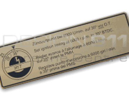 Adesivo Fasatura del motore. Porsche 911 t - 90100650900