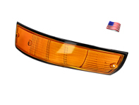 Lente intermitente Frontal, con borde NEGRO. Porsche 911 1972-73 EE. UU. - 91163194700, 91163194800, 14962, 14962/D, 149612/S
