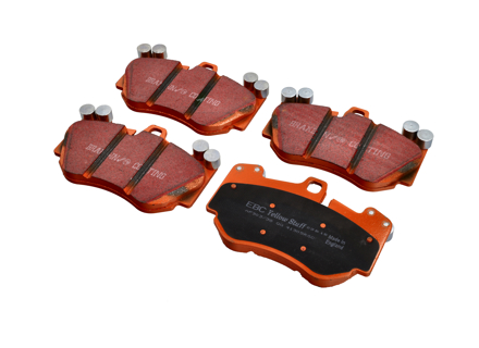 Pastiglie freno anteriori EBC GIALLE 'Fast Road'. Porsche 955 Cayenne Turbo S / 957 Cayenne Turbo S - 95535193950, 95535193951, 95535193952 - DP41905R