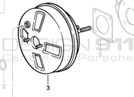 Brake Booster. Porsche 924S / 944 / 968 - 94435502311 Brake Booster. Porsche 924S / 944 / 968 - 94435502311