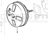 Brake Booster. Porsche 924S / 944 / 968 - 94435502311 Brake Booster. Porsche 924S / 944 / 968 - 94435502311
