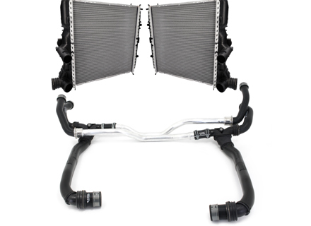Austauschsatz für Kühler und Leitungen für Porsche 987 / 987C / 997 Carrera (Originalteile) - 99710672803, 99710662403, 99710662303, 99710662703, 99710672307, 99710672003, 99710671103, 99710675104, 99710675204, 99710655103, 99710613102, 99710613202