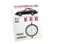 Technical Specifications Book. Porsche 911 T/E/S 1972-73 - WKD422020 Technical Specifications Book. Porsche 911 T/E/S 1972-73 - WKD422020