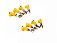 Fuel injectors set of 8 with clips. Porsche 955 Cayenne Turbo - 94860513101, 0280156102, 0 280 156 102, 94860513102
