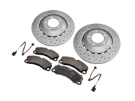 Juego de discos y pastillas de freno delanteros. Porsche 718 Boxster Spyder / 718 Cayman GT4 - 98135140581, 98135140681