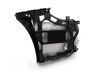 Achterbumper zijsteun met hitteschild. Porsche 997.2 C2 - 99750583103, 99750583203, 99750583105, 99750583205