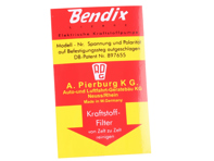 Bendix fuel pump decal. Porsche 356B / 356C / 911 - 64470101700 - 1601503400 Bendix fuel pump decal. Porsche 356B / 356C / 911 - 64470101700 - 1601503400
