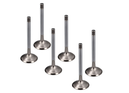 Engine cylinder head exhaust valve kit, SET OF 6. Porsche 993 C2 / C4 1994-95 - 99310541901, 3311.239 - 864430-6