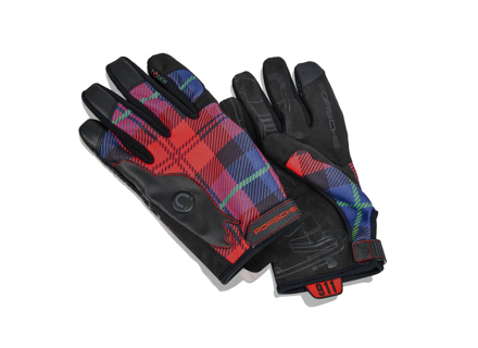 Porsche Classic Assembly handschoenen, rode tartan (McLaughlan) - PCG930010A, PCG930011A, PCG930008A, PCG930009A, PCG930007A