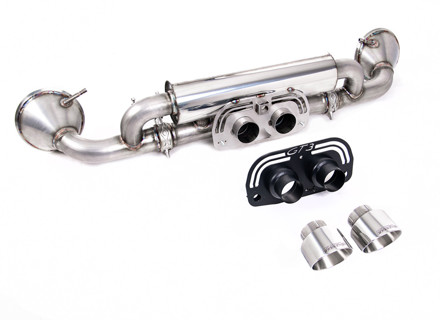 Milltek Sportuitlaatdemper met gepolijste GT-100 uitlaatsierstukken. Porsche 992.1 GT3 2021>> - 9GT251052F, 9GT251052G, 9GT251052D, 9GT251052H - SSXPO172