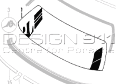 Frontscheibe grün getönt. Porsche 356 ROADSTER / CABRIO D Frontscheibe grün getönt. Porsche 356 ROADSTER / CABRIO D