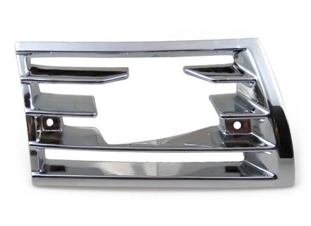 Griglia clacson per lampada aggiuntiva, metallo cromato. Porsche 911/912 69-73 - 90155943128, 90155943228 - GRL111102, GRL111103 Griglia clacson per lampada aggiuntiva, metallo cromato. Porsche 911/912 69-73 - 90155943128, 90155943228 - GRL111102, GRL111103