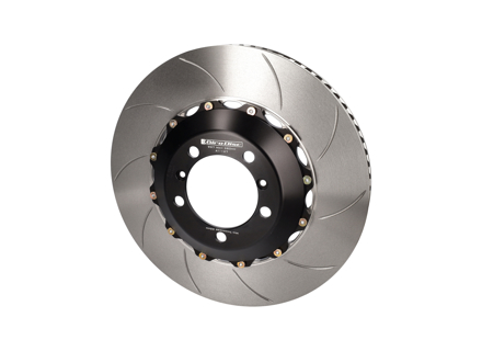 Remschijf / rotor met sleuf 2-delig VOOR 997.2 GT3