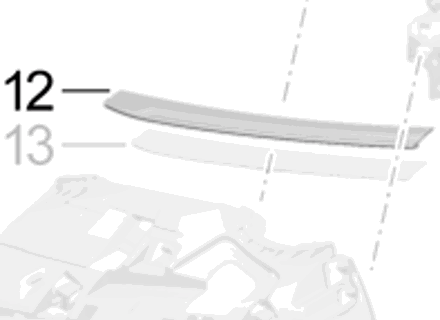 Lamellen voorbumperrooster, boven. Porsche 991.2 Turbo 2017 >> - 99150576306OK1, 99150576406OK1 Lamellen voorbumperrooster, boven. Porsche 991.2 Turbo 2017 >> - 99150576306OK1, 99150576406OK1