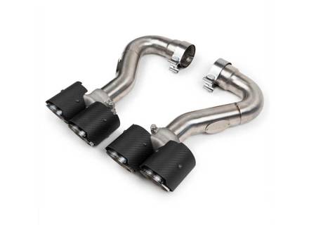 Fabspeed Deluxe Quad-Endrohre, Carbonfaser. Porsche 955 Turbo / Turbo S (2002–2007) - 95511125210, 95511125211, 95511198200, 95511198210, 95511125220, 95511125221, 95511125110, 95511125111, 95511198100, 95511198110, 95511125120, 95511125121 - FS.POR.955T.QDTC