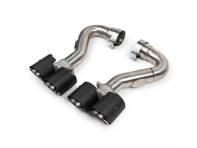 Fabspeed Deluxe Quad Style uitlaatstukken, koolstofvezel. Porsche 955 Turbo / Turbo S (2002-2007) - 95511125210, 95511125211, 95511198200, 95511198210, 95511125220, 95511125221, 95511125110, 95511125111, 95511198100, 95511198110, 95511125120, 95511125121 - FS.POR.955T.QDTC