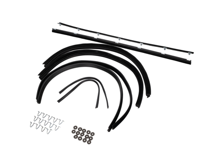 Door Window Scraper Inner & Outer Set Porsche  911 / 964  COUPE - 91153193102, 91153193202, 90153193520, 90153193620, 91153195101, 91153130900, 99959132601, 90153193320