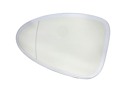 Door mirror glass (Flat), Dimmable, Left for LHD. Porsche 982 Boxster / 982 Cayman - 982857521C - ZJ-7133-L