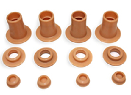 Guías embellecedoras de las guías del reposacabezas del asiento, Marrón. Porsche 911 / 912 - 90152119300, 00391125109, 90152119301 - B00391125109