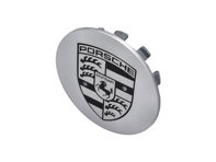 Copricerchio in argento con stemma Porsche. Porsche 955 Caienna - 955361303019A1, 00004460600 Copricerchio in argento con stemma Porsche. Porsche 955 Caienna - 955361303019A1, 00004460600