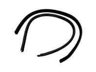 Coppia di guarnizioni raschiapolvere per finestrino esterno della portiera. Porsche 928 1978-95 - 92853732104, 92853732204, 92853732103, 92853732203 - PTSDA