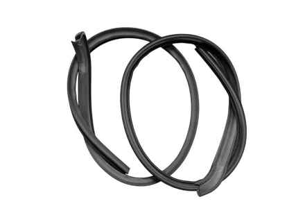 Coppia di guarnizioni raschiapolvere per finestrino esterno della portiera. Porsche 928 1978-95 - 92853732104, 92853732204, 92853732103, 92853732203 - PTSDA