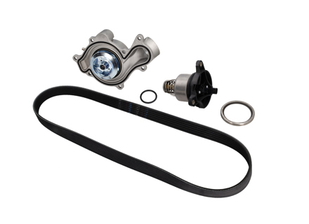 保时捷 9YA Cayenne / 971 Panamera V6 混合动力水泵、皮带和恒温器组件 - 9A712101304, 9A712168800, 9A110655900, 0PB121688, 9A790313710, 9A712101303
